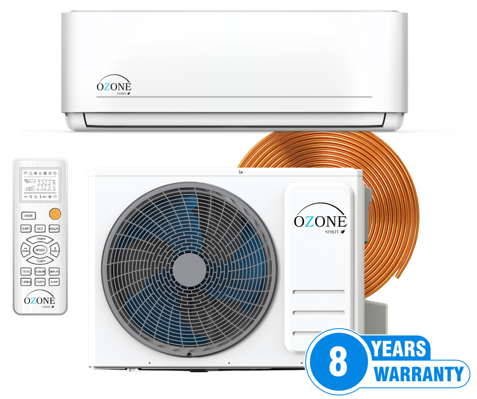 18000 BTU (1.5 Ton) Ozone Mini Split Cooling/Heat 220V